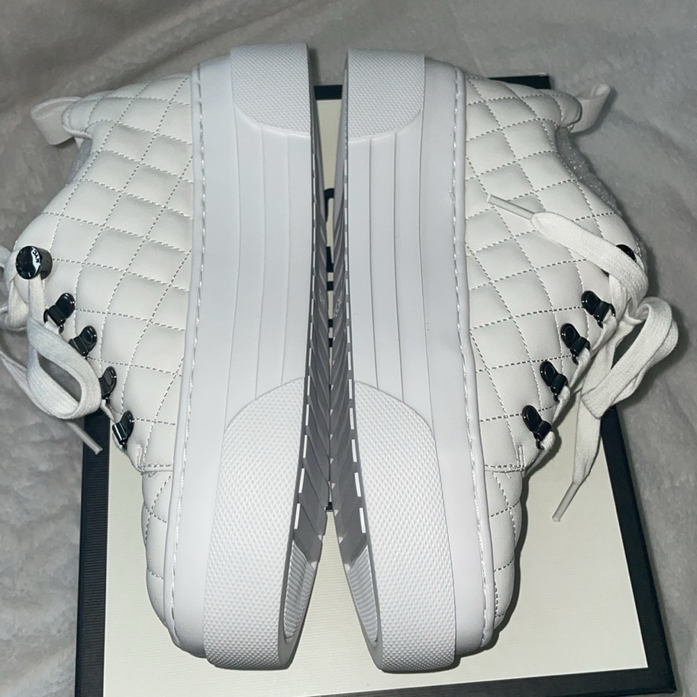 NWT J/SLIDES AIMEE White Leather Sneaker - Picture 12 of 15